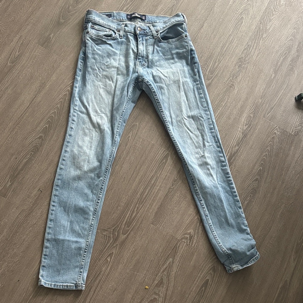 $5 ADD ON Hollister Men's Slim Jeans in Light Blue